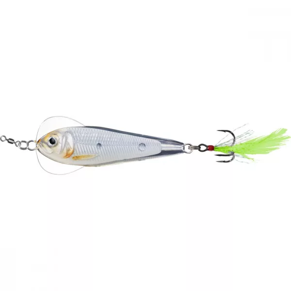 Livetarget Flutter Shad Jigging Spoon Glow/Pearl 11gr 5cm Wobbling Spoon