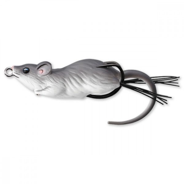 Livetarget Mouse Walking Bait Grey/White 7cm 14gr Mouse Artificial lure