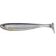 Livetarget Slow-Roll Shiner Paddle Tail Silver/Smoke 8,5cm Rubber Tail 4db