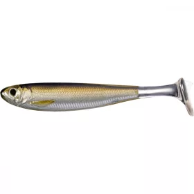   Livetarget Slow-Roll Shiner Paddle Tail Silver/Brown 10cm Soft Plastic Lure 4pcs