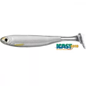   Livetarget Slow-Roll Shiner Paddle Tail Silver/Pearl 10cm Soft Bait 4pcs