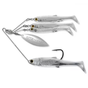   Livetarget Minnow Spinner Rig Pearl White/Silver Small 11gr Spinnerbait
