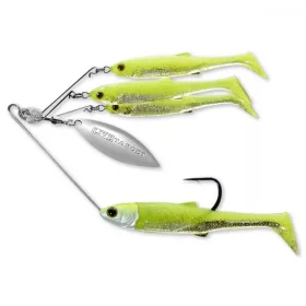   Livetarget Minnow Spinner Rig Chartreuse/Silver Small 11gr Spinnerbait