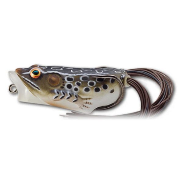 Livetarget Frog Popper Brown Black 5,5cm 11gr Floating Frog Reproduction