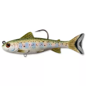   Livetarget Trout Parr Swimbait Silver Olive 10.9cm 21gr Soft Plastic Lure