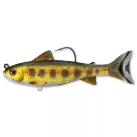   Livetarget Trout Parr Swimbait Gold Olive 10.9cm 21gr Soft Plastic Lure