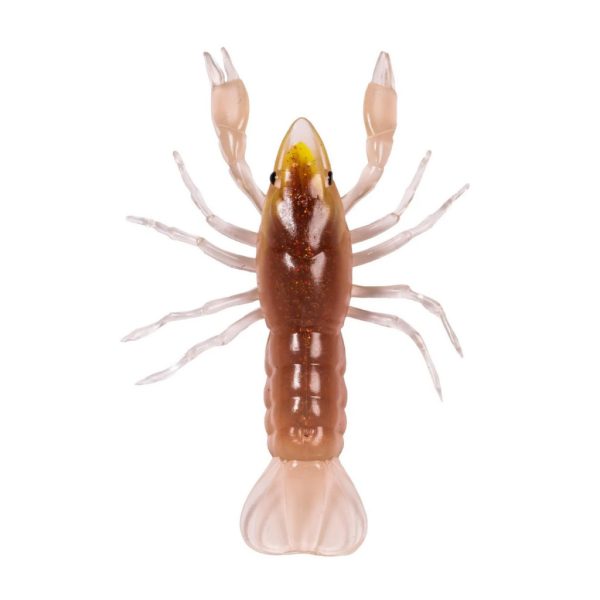 Livetarget Crawfish Un-Rigged Brown-Yellow 7,1cm Sinking Plastic Crayfish 6pcs