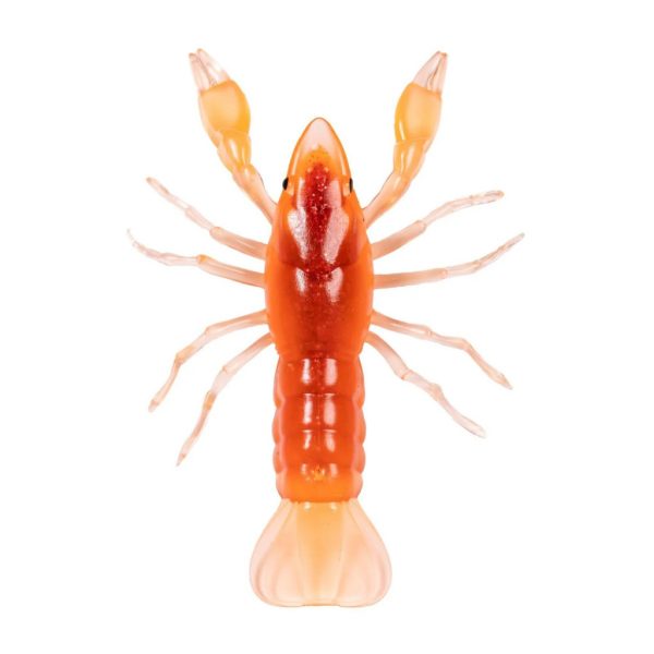 Livetarget Crawfish Un-Rigged Fire-Orange 7,1cm Sinking Plastic Crawfish 6 pcs