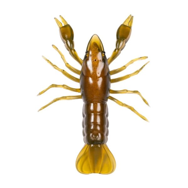 Livetarget Crawfish Un-Rigged Green-Brown 7.1cm Sinking Plastic Crawfish 6 pcs