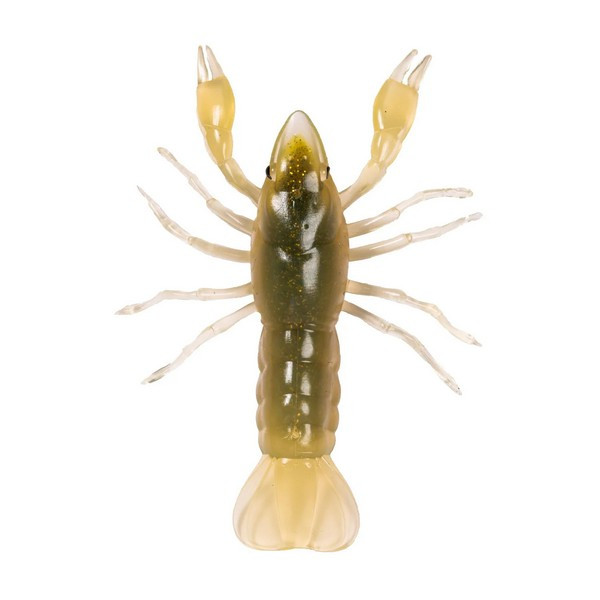 Livetarget Crawfish Un-Rigged Yellow-Pumpkin 9.7cm Sinking Plastic Crayfish 4pcs