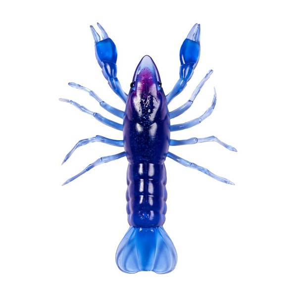 Livetarget Crawfish Un-Rigged Blue-Purple 9.7cm Sinking Plastic Crayfish 4pcs
