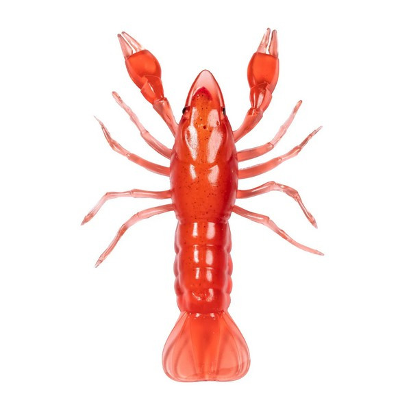 Livetarget Crawfish Un-Rigged Red-Red 9.7cm Sinking Plastic Crayfish 4pcs