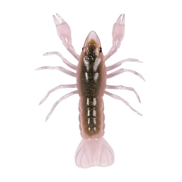 Livetarget Crawfish Un-Rigged Natural-Pumpkin 9.7cm Sinking Plastic Crayfish 4pcs