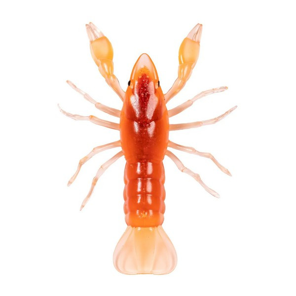 Livetarget Crawfish Un-Rigged Fire-Orange 9,7cm Sinking Plastic Crayfish 4pcs