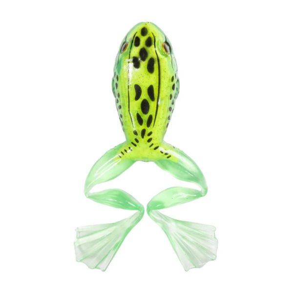 Livetarget Freestyle Frog Green-White 7.5cm Frog Imitation 2 pcs
