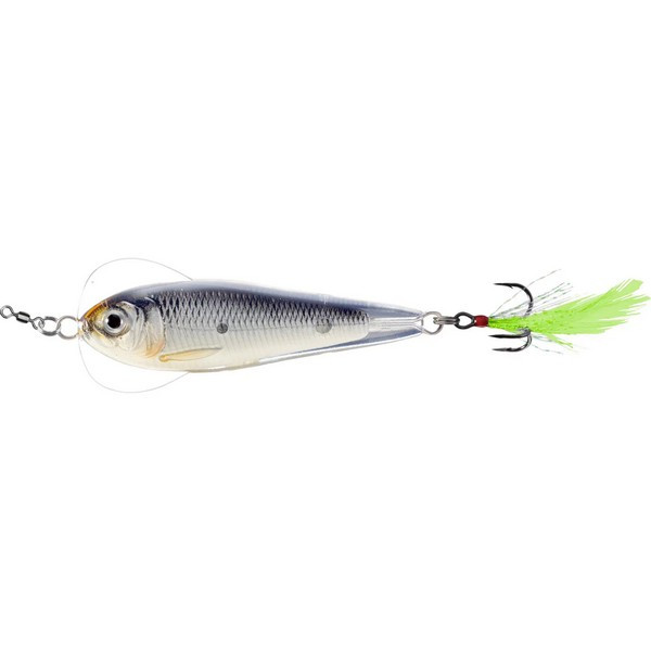 Livetarget Flutter Shad Glow-Black 7,0cm 28gr Műcsali Műléggyel