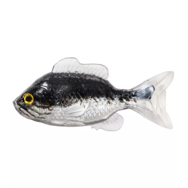 Livetarget Sunfish Unrigged Black-Silver 8,5cm Rubber Sunfish 4pcs