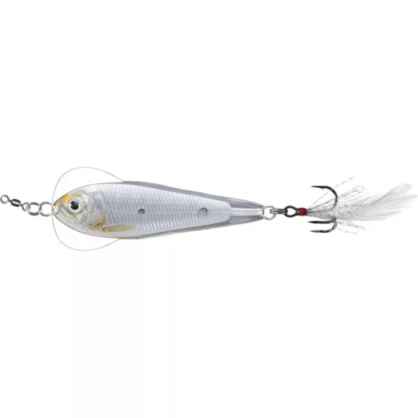 Livetarget Flutter Shad Jigging Spoon Silver-Pearl 7cm 28gr Wobbling Spoon