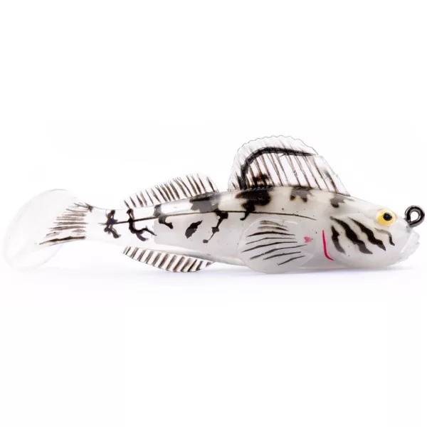 Livetarget Goby Paddletail Rigged White-Albino 7.1cm 10gr Sinking Soft Lure