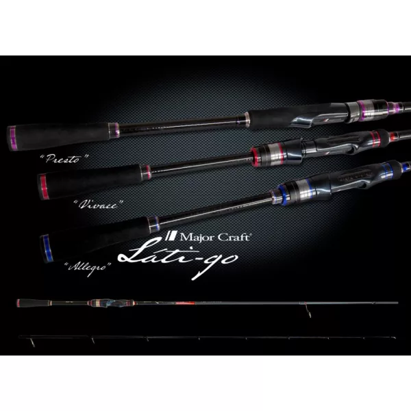 Major Craft Lati-Go LTGS-792M Fast 2.36m 3-18gr 2 Piece Spinning Rod