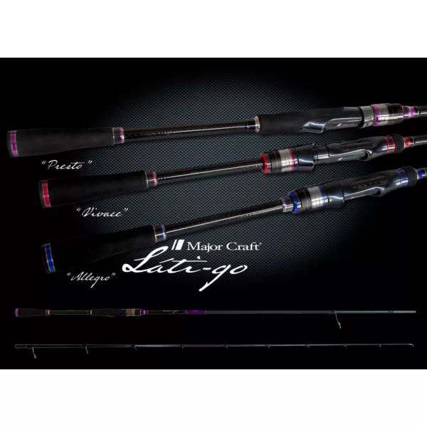 Major Craft Lati-Go LTGS-822MH Fast 2.50m 10-32gr 2 Piece Spinning Rod