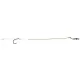 Mivardi Combi 4 Eyed, Barbed Pre-tied Hook 2pcs