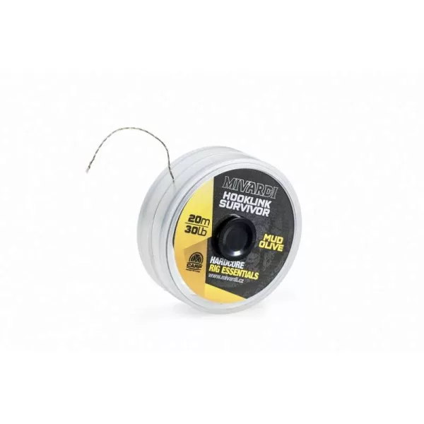 Mivardi Survivor Hooklink 20m 25lbs Braided Leader