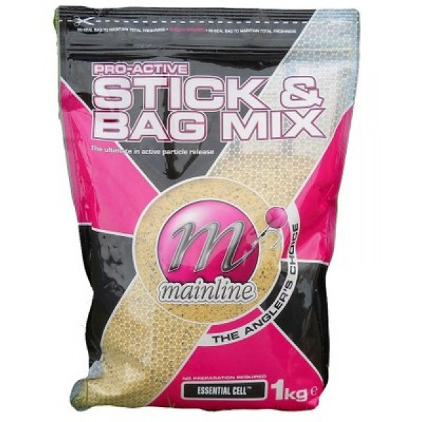 Mainline Pro Active Bag & Stick Mix Essential CellTM Base Mix 1kg