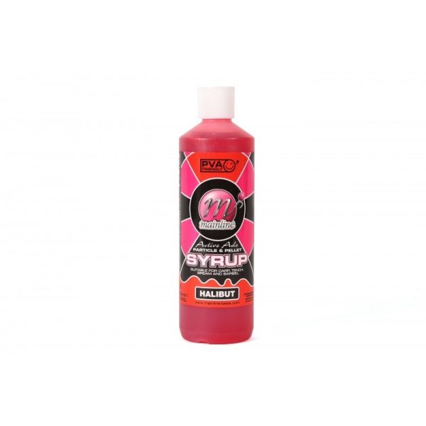 Mainline Particle + Pellet Syrup Halibut 500 ml - sprinkler, liquid flavour