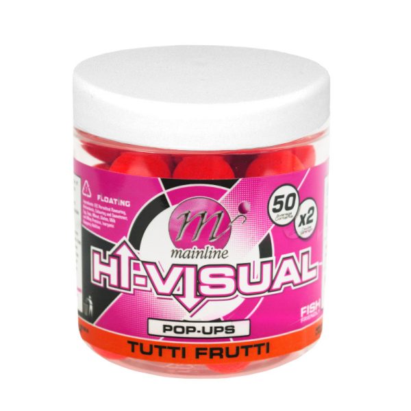 Mainline High Visual Pop-ups Tutti Frutti 50 pcs - pop up hookbait