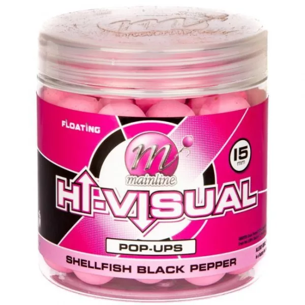 Mainline Washed Out Pink - Shellfish Black Pepper - 15mm - hookbait