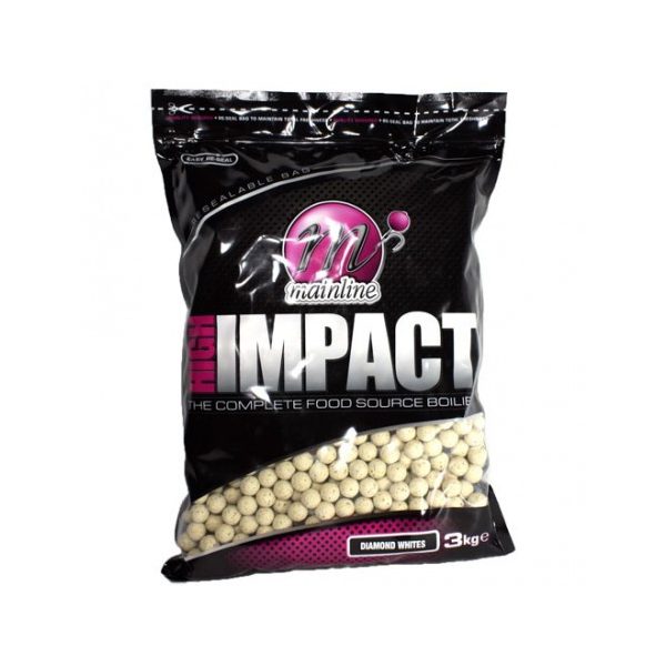 Mainline High Impact Boilies Diamond Whites -15mm - 3 kg - feeding boilies