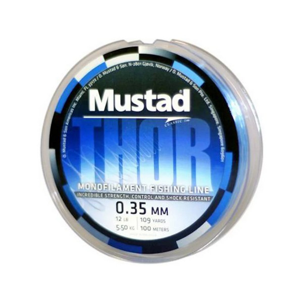 Mustad Thor Super Soft Mono 0,95mm 20m 80lb Transparent Monofilament leader