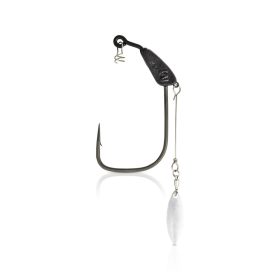   Mustad Infiltrator Blade 5G Titanx 2/1 Eyed, Barbed Offset Hook 2pcs