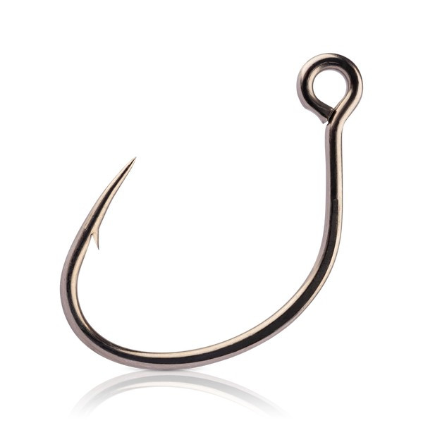 Mustad Ruthless In-Line Single 6/0 5pcs Eyed, Barbed Catfish Hook