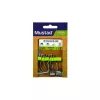 Mustad Ruthless In-Line Titan Steel 2 Eyed, Barbed Hook 6pcs