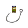 Mustad Ruthless In-Line Titan Steel 1/0 Eyed, Barbed Hook 6pcs