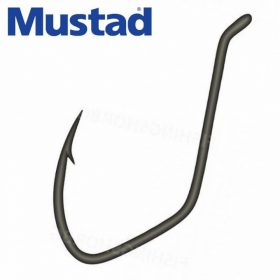   Mustad Ultra Np Single Catfish Black Nickel 3/0 7pcs Eyed, Barbed Catfish Hook