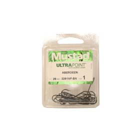 Mustad Aberdeen BN 4 Eyed, Barbed Hook 12 pcs