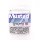 Mustad O'Shaughnessy Stainless Steel 3/0 Eyed, Barbed Hook 7 pcs