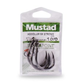 Mustad Live Bait 5 Ex Strong 6/0 Eyed, Barbed Hook 5db