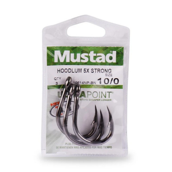 Mustad Live Bait 5 Ex Strong 8/0 Bearded Bearded Hook 3db