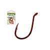 Mustad Beak Big Red 2 Eyed, Barbed Hook 12pcs
