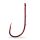 Mustad Red Baitholder Hook 2/0 7pcs Bearded Bass Hook with ears