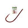 Mustad Red Baitholder 8 Eyed, Barbed Hook 14pcs