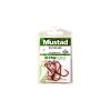 Mustad Red Baitholder 1 Eyed, Barbed Hook 14pcs