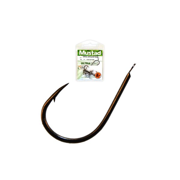 Mustad Chinu Allround Hook 3 Spaded, Barbed Hook 12pcs