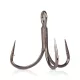 Mustad In-Line Triple Grip® Titan Steel Short 1 Treble Hook 6pcs