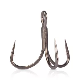   Mustad In-Line Triple Grip® Titan Steel Short 10 Treble Hook 6pcs