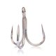 Mustad Un Inline Treble 5X Strong Titan Steel 2/0 Treble Hook 4pcs